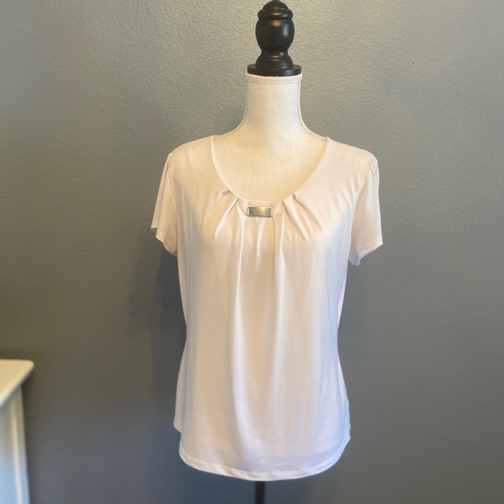 NY Collection White Blouse - size M